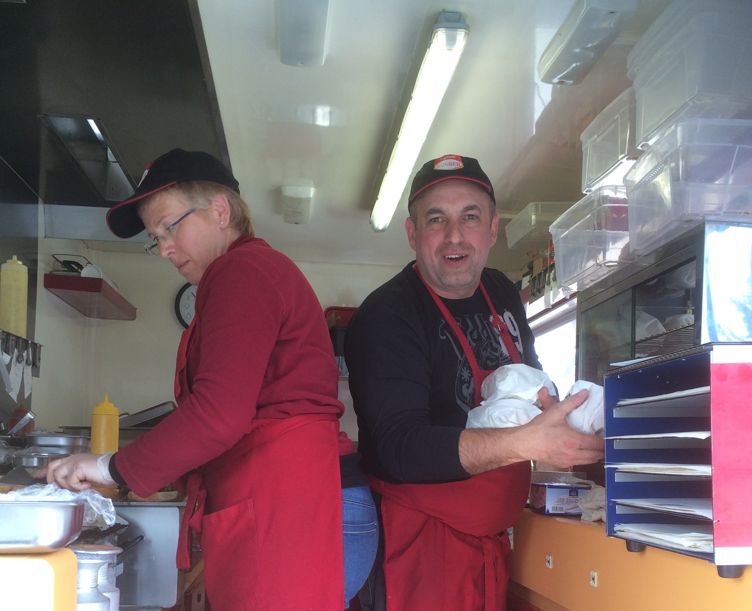 Food truck en service